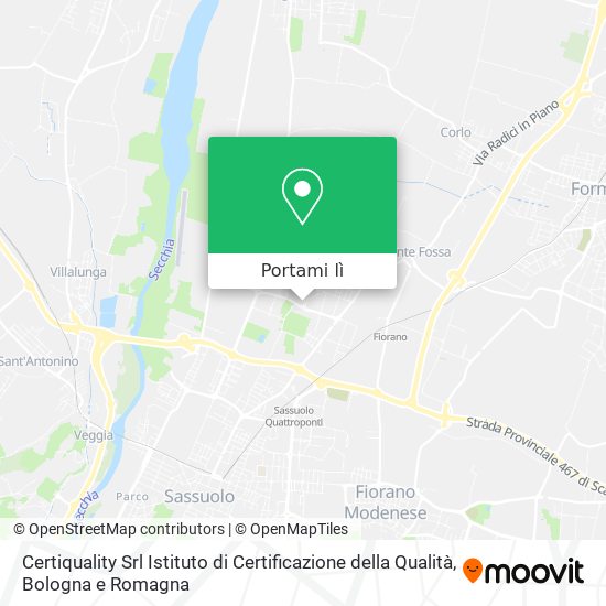 Mappa Certiquality Srl Istituto di Certificazione della Qualità