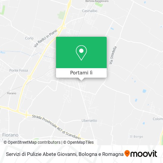 Mappa Servizi di Pulizie Abete Giovanni