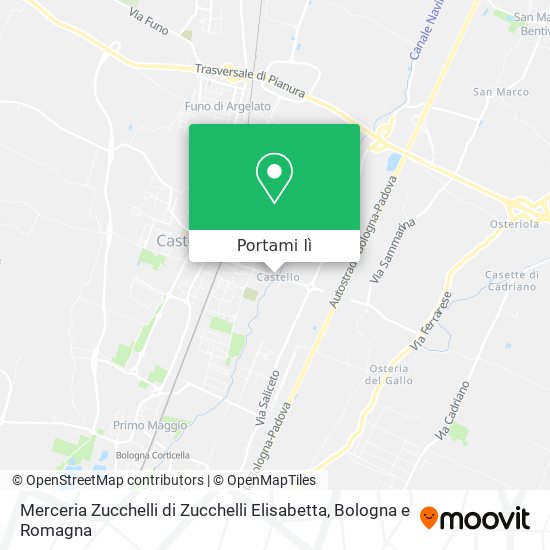 Mappa Merceria Zucchelli di Zucchelli Elisabetta