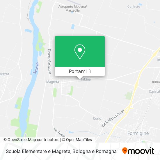 Mappa Scuola Elementare e Magreta