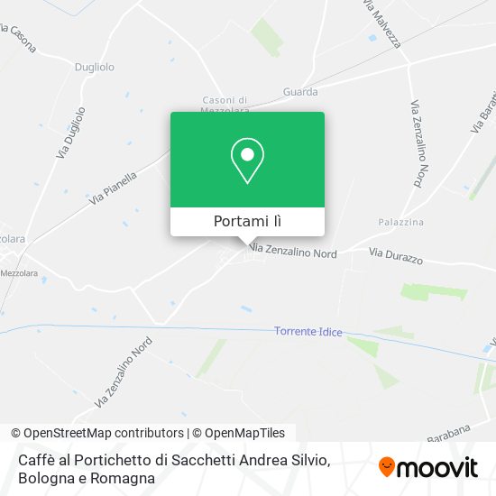 Mappa Caffè al Portichetto di Sacchetti Andrea Silvio