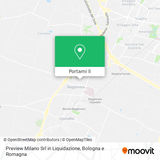 Mappa Preview Milano Srl in Liquidazione
