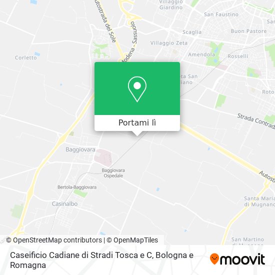 Mappa Caseificio Cadiane di Stradi Tosca e C