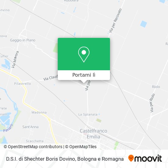Mappa D.S.I. di Shechter Boris Dovino