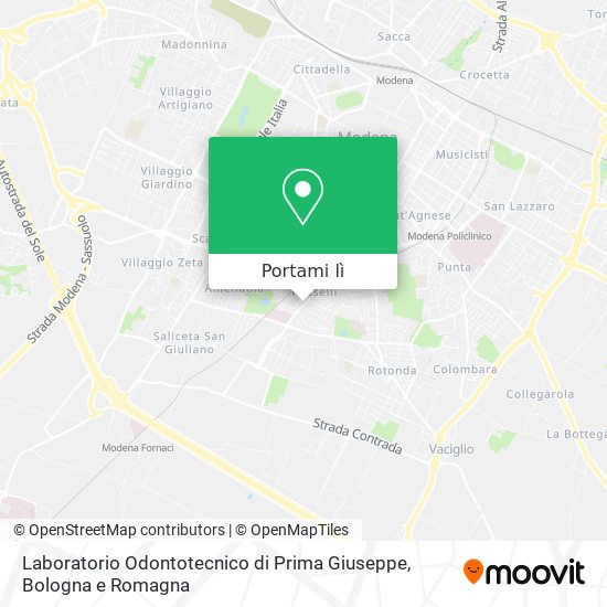 Mappa Laboratorio Odontotecnico di Prima Giuseppe