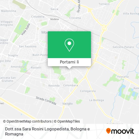 Mappa Dott.ssa Sara Rosini Logopedista