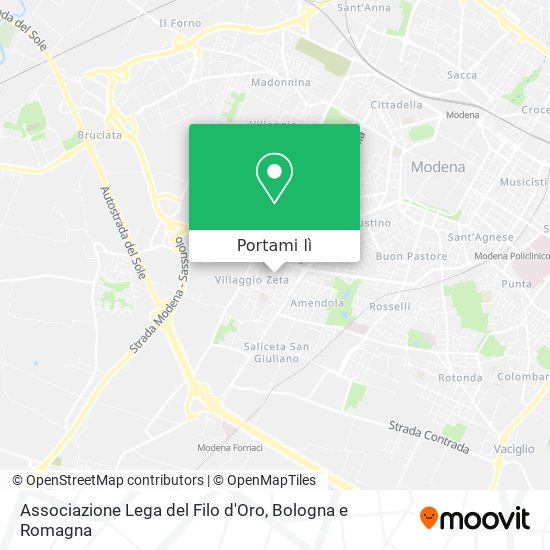 Mappa Associazione Lega del Filo d'Oro