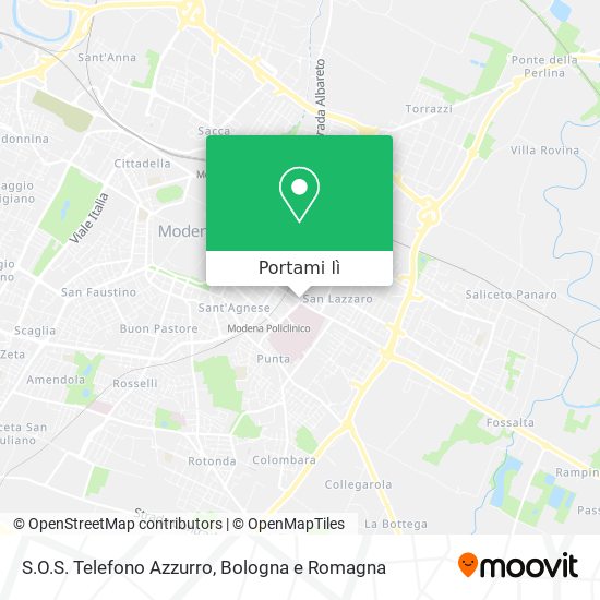 Mappa S.O.S. Telefono Azzurro
