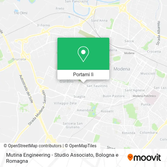 Mappa Mutina Engineering - Studio Associato