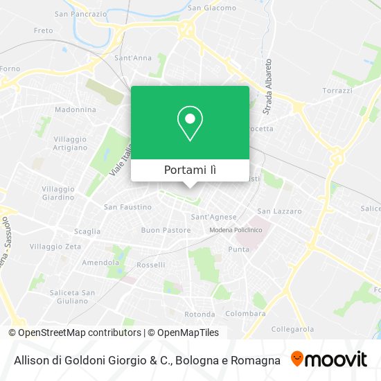 Mappa Allison di Goldoni Giorgio & C.
