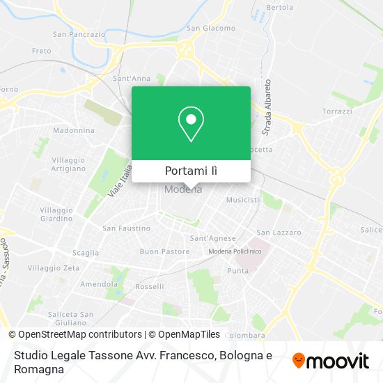 Mappa Studio Legale Tassone Avv. Francesco