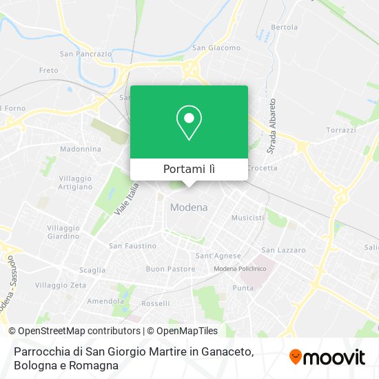 Mappa Parrocchia di San Giorgio Martire in Ganaceto