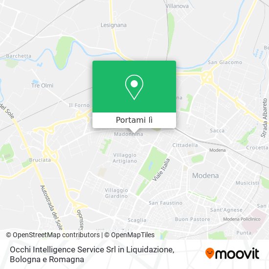 Mappa Occhi Intelligence Service Srl in Liquidazione