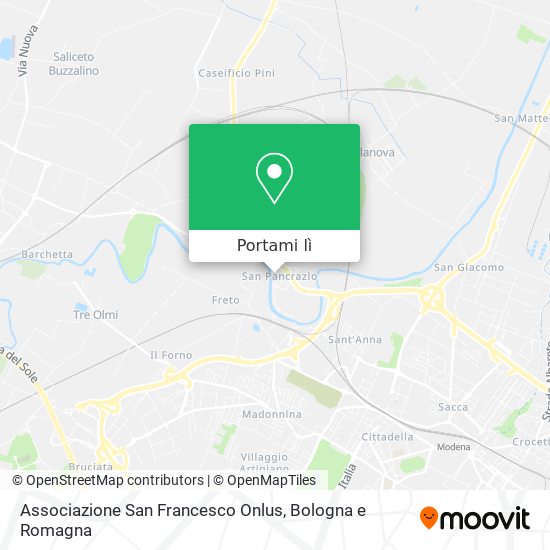 Mappa Associazione San Francesco Onlus