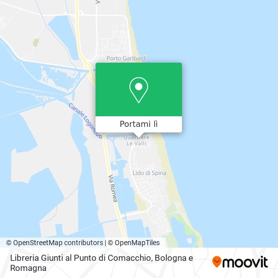 Mappa Libreria Giunti al Punto di Comacchio