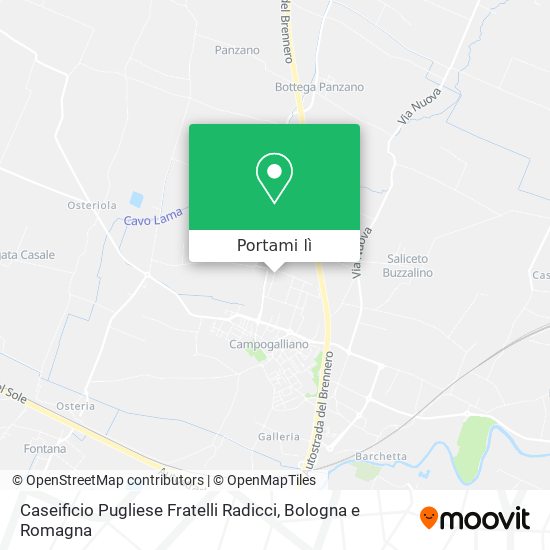 Mappa Caseificio Pugliese Fratelli Radicci