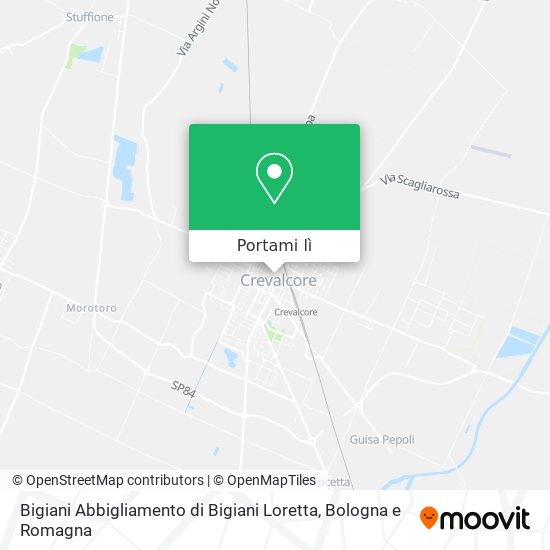 Mappa Bigiani Abbigliamento di Bigiani Loretta