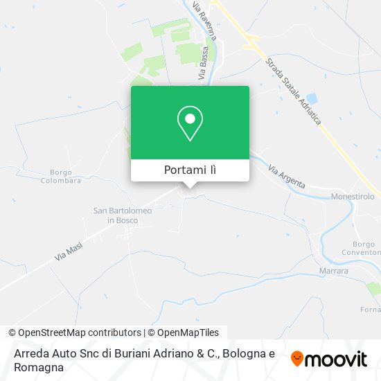 Mappa Arreda Auto Snc di Buriani Adriano & C.