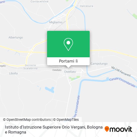Mappa Istituto d'Istruzione Superiore Orio Vergani