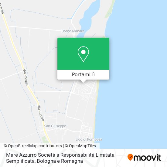 Mappa Mare Azzurro Società a Responsabilità Limitata Semplificata