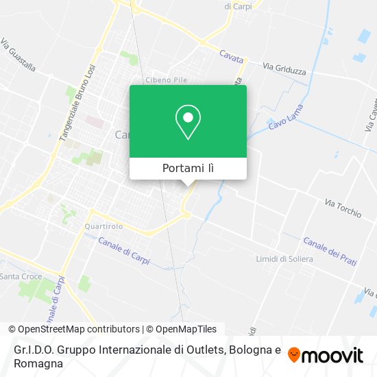 Mappa Gr.I.D.O. Gruppo Internazionale di Outlets