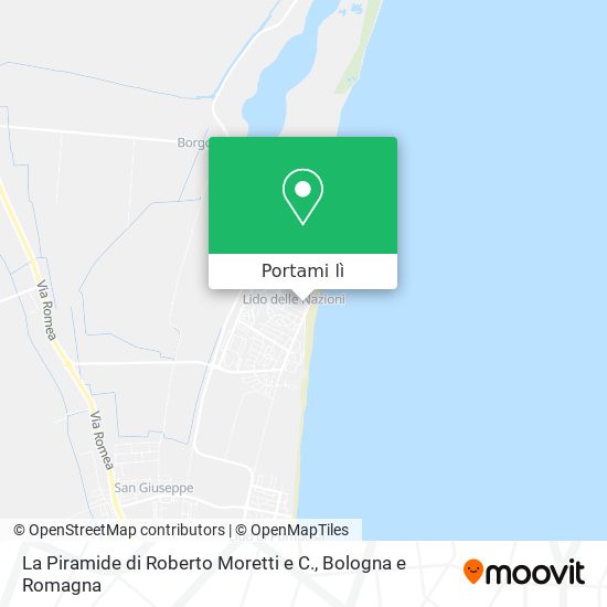 Mappa La Piramide di Roberto Moretti e C.
