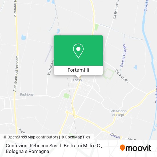 Mappa Confezioni Rebecca Sas di Beltrami Milli e C.