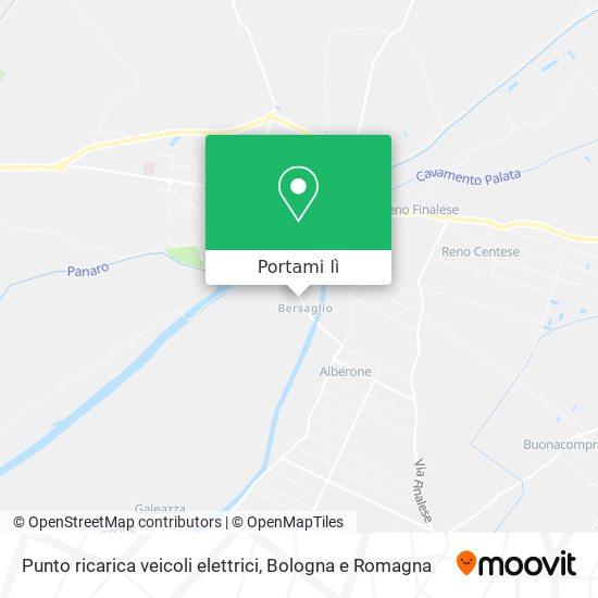 Mappa Punto ricarica veicoli elettrici