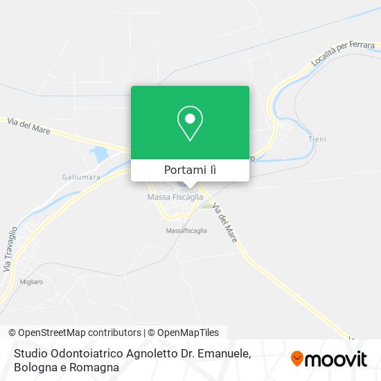 Mappa Studio Odontoiatrico Agnoletto Dr. Emanuele