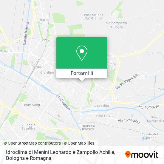 Mappa Idroclima di Menini Leonardo e Zampollo Achille