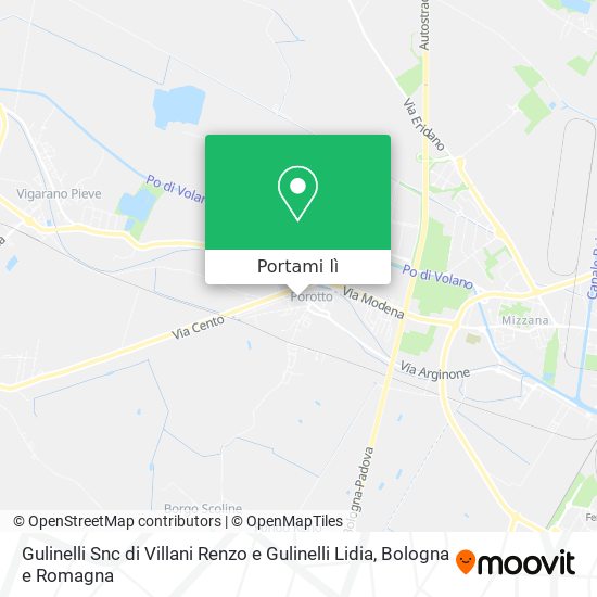 Mappa Gulinelli Snc di Villani Renzo e Gulinelli Lidia