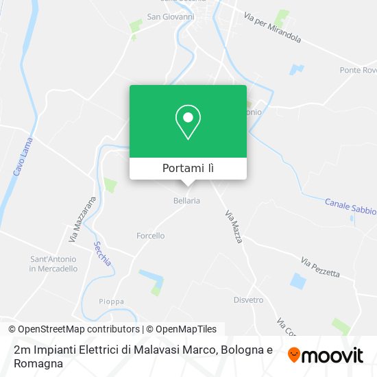 Mappa 2m Impianti Elettrici di Malavasi Marco