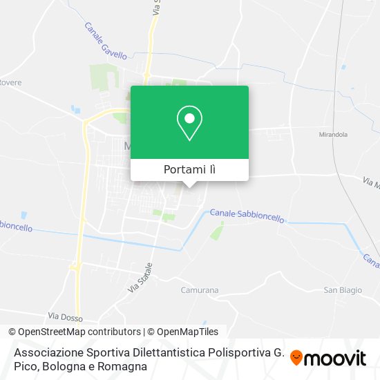 Mappa Associazione Sportiva Dilettantistica Polisportiva G. Pico