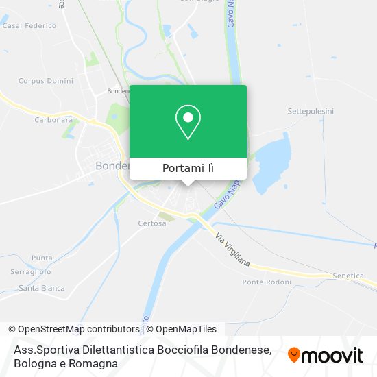 Mappa Ass.Sportiva Dilettantistica Bocciofila Bondenese