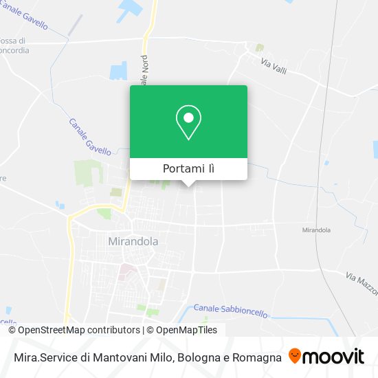 Mappa Mira.Service di Mantovani Milo