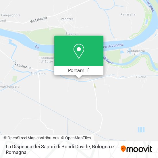 Mappa La Dispensa dei Sapori di Bondi Davide