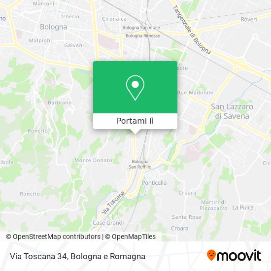 Mappa Via Toscana 34