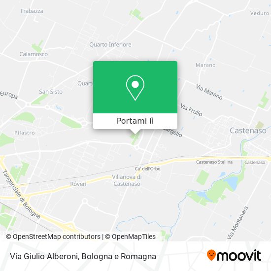 Mappa Via Giulio Alberoni