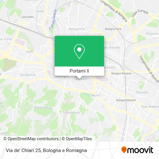 Mappa Via de' Chiari 25