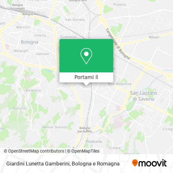 Mappa Giardini Lunetta Gamberini