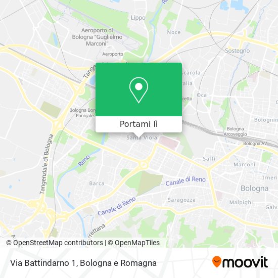 Mappa Via Battindarno 1