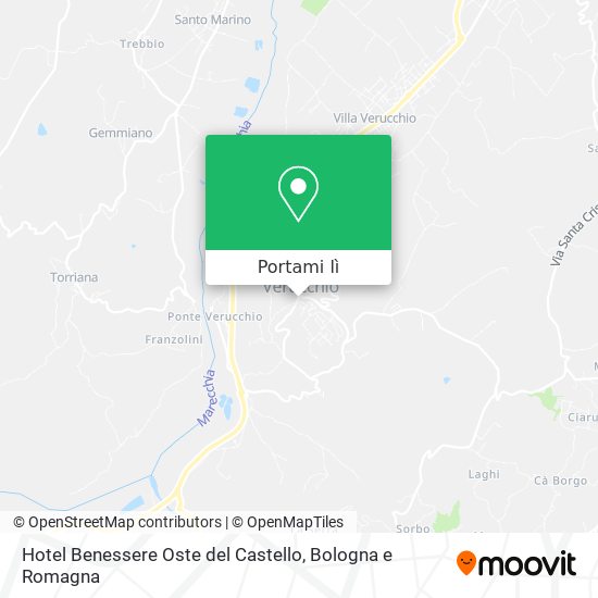 Mappa Hotel Benessere Oste del Castello