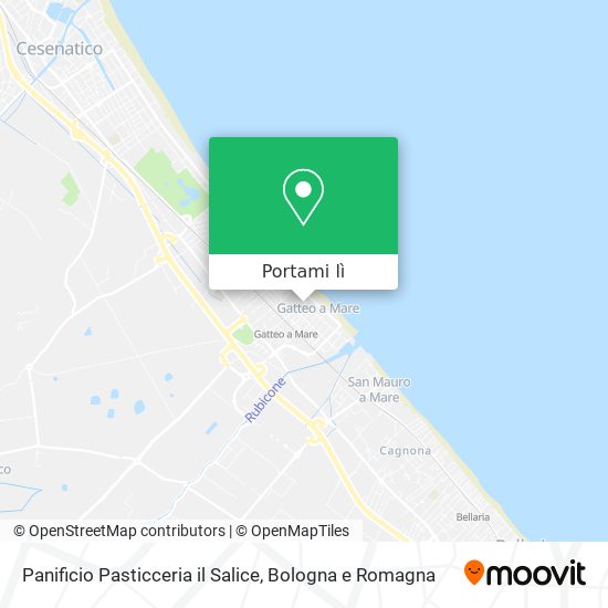 Mappa Panificio Pasticceria il Salice
