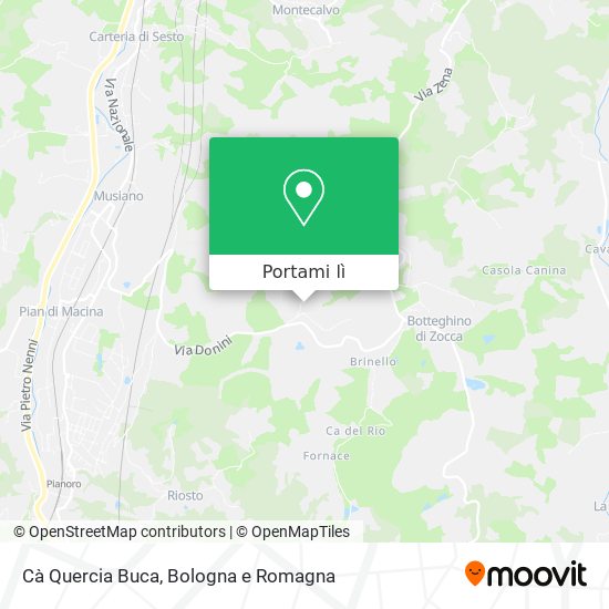 Mappa Cà Quercia Buca