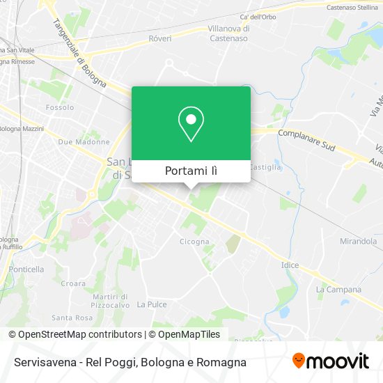 Mappa Servisavena - Rel Poggi