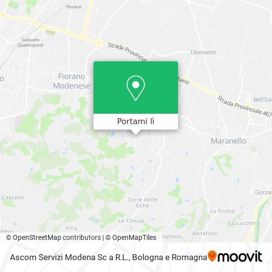 Mappa Ascom Servizi Modena Sc a R.L.