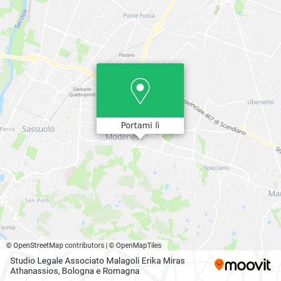 Mappa Studio Legale Associato Malagoli Erika Miras Athanassios