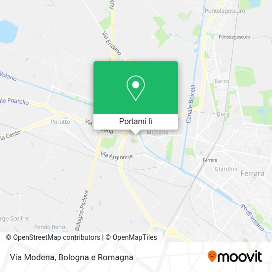 Mappa Via Modena
