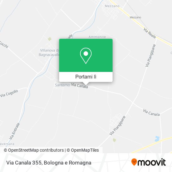 Mappa Via Canala  355