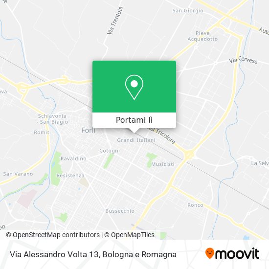 Mappa Via Alessandro Volta 13
